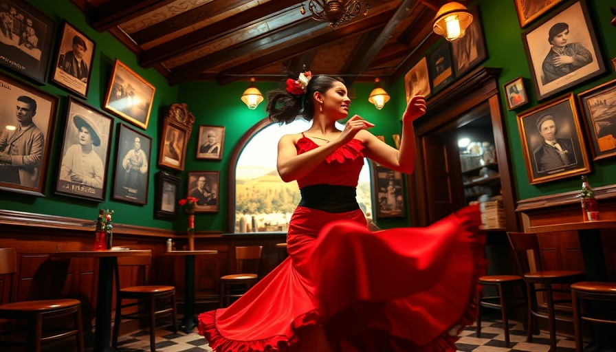 Traditional Jerez flamenco scene in a cozy tabanco.