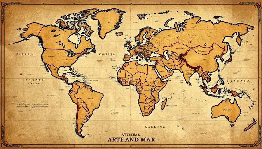Antique map illustrating global strategies for women entrepreneurs.