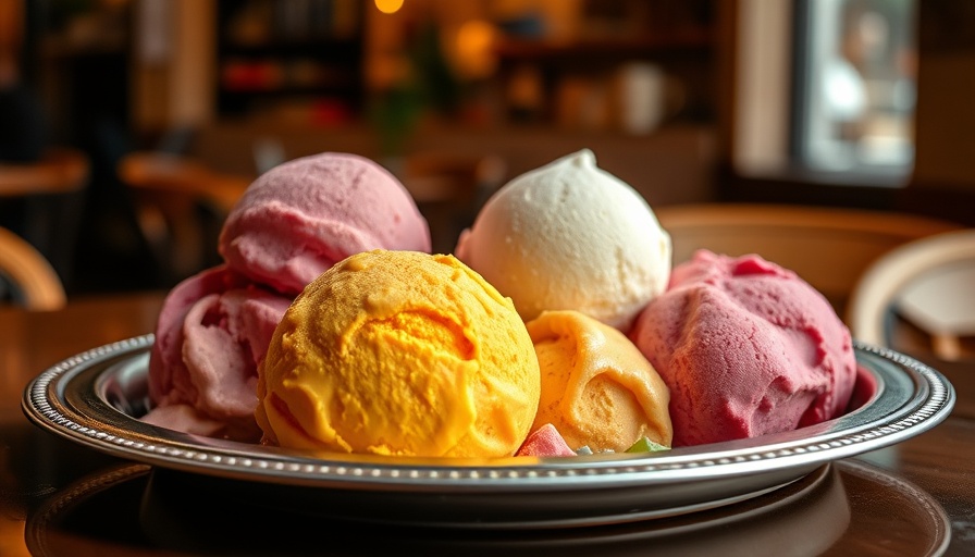 Best Gelato in Rome elegantly served on a tray