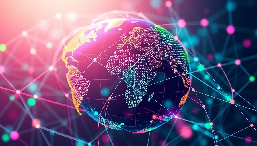 Abstract illustration of interconnected globes symbolizes circular economy strategies.