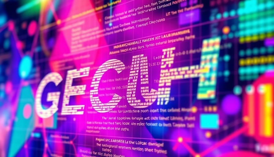 Vibrant abstract digital data visualization in business context