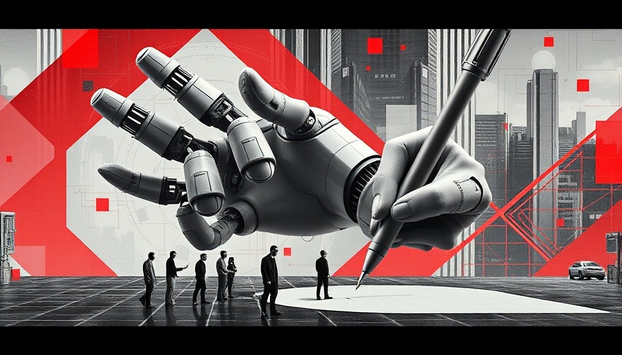 Abstract surreal collage symbolizing AI revolution for women entrepreneurs.