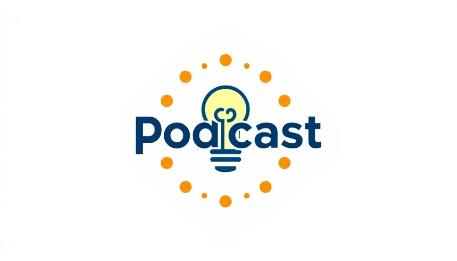 Colorful podcast logo for IdeaCast on a white background.