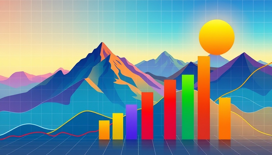Abstract charts representing clear strategic visualization with vibrant colors.