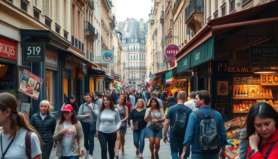 Vibrant street market in Paris highlighting Black culture