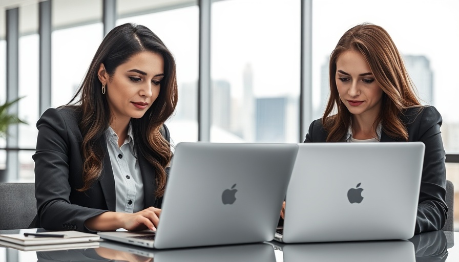 Professional women collaborating in modern office, business leadership.