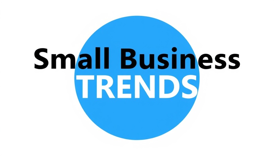 Minimalist Small Business TRENDS logo on white background.