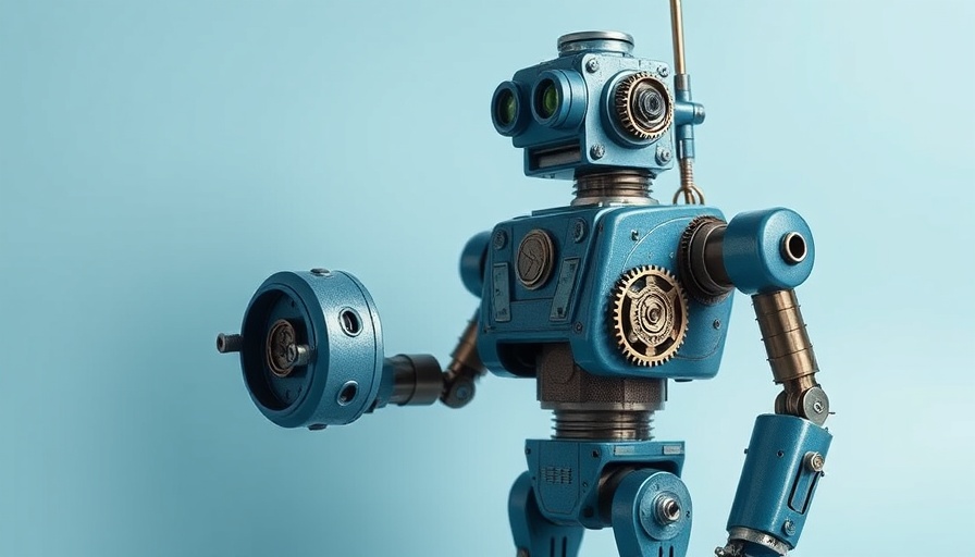 Vintage robot showcasing AI concepts in entrepreneurship.