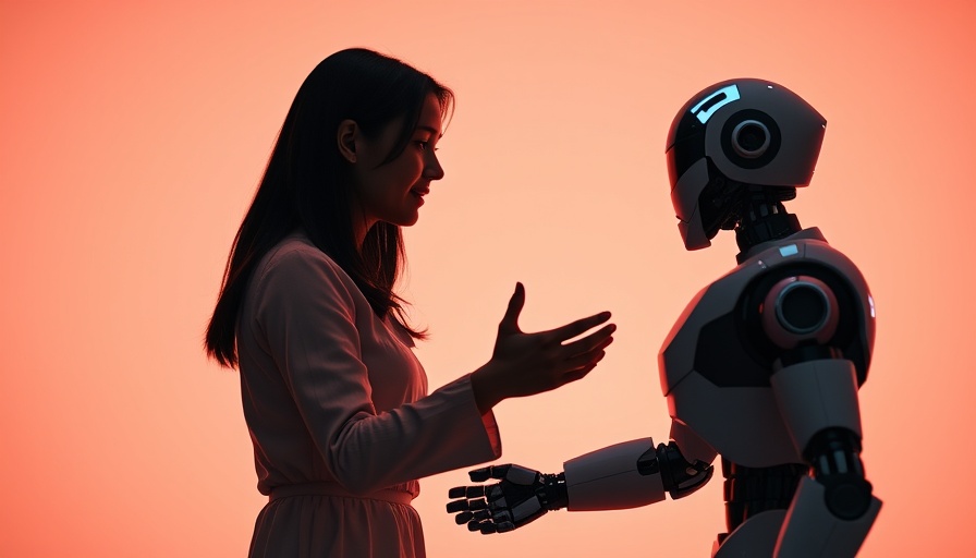 AI Assessment Tools Impact on Job Candidates: Silhouette of a woman and robot shaking hands.