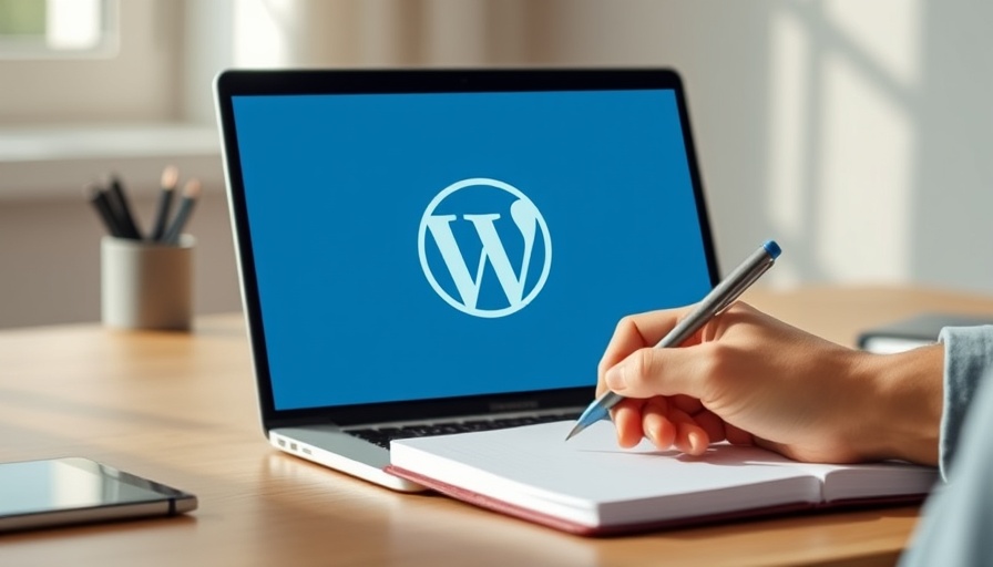 Minimalistic WordPress site backup interface with writing tools.