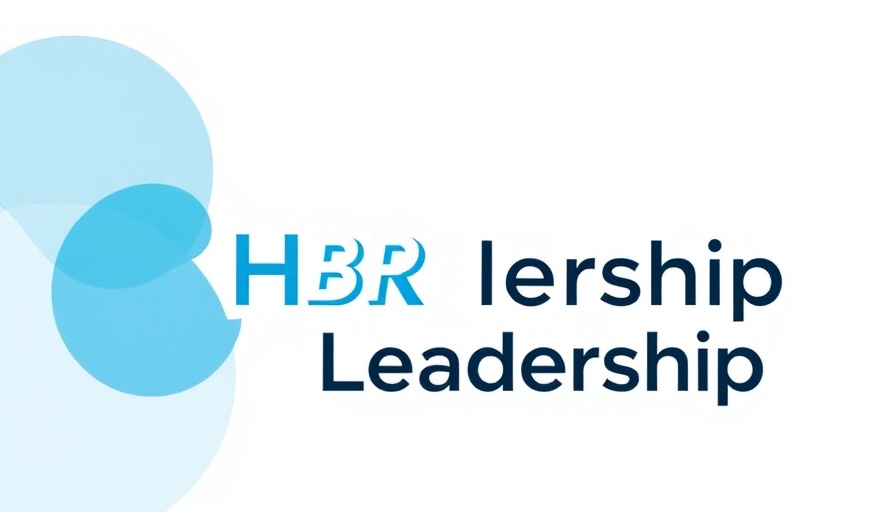 Leadership graphic with blue circles and 'HBR'