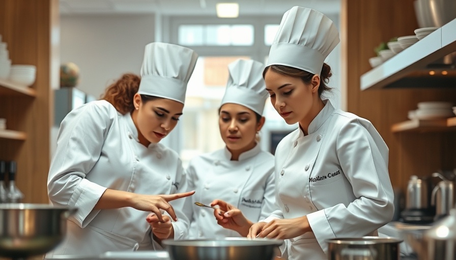 Female chefs collaborating in a Paris restaurant kitchen