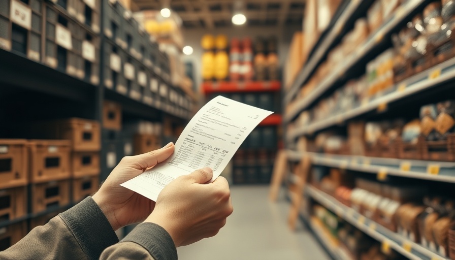 Hands holding receipt in a store, symbolizing pricing strategies for women entrepreneurs.