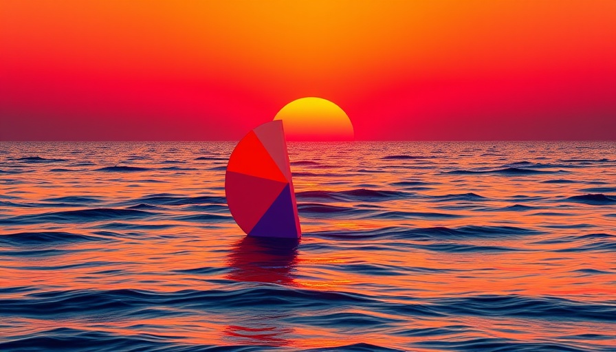 Colorful pie chart sunset reflection, symbolizing project closure strategies phases.