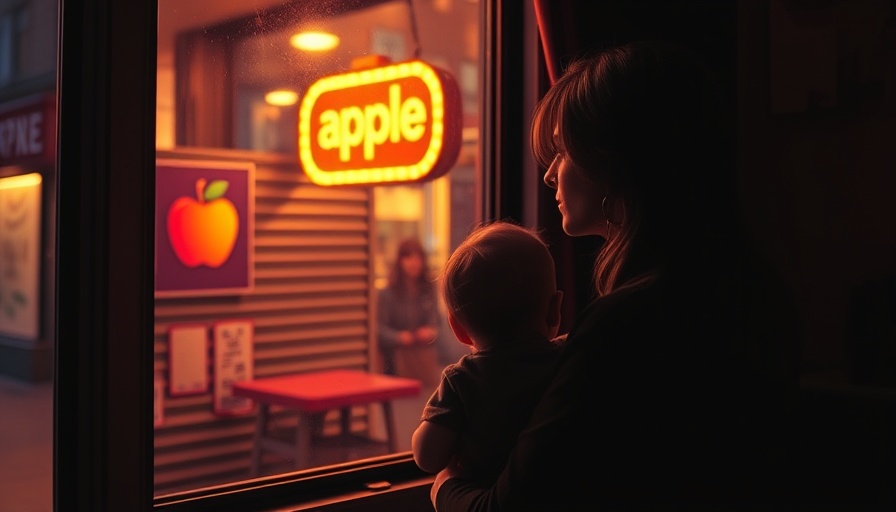 Mother and child looking at closed store, illustrating impact of school shootings on local economies.