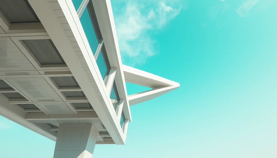 Futuristic architectural structure symbolizing AI collective decision-making.