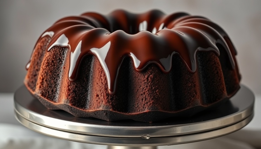 Delicious fudgy chocolate bundt cake recipe with glossy glaze