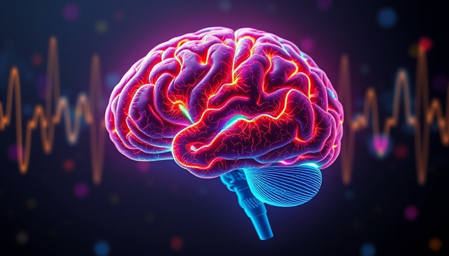 Colorful digital brain with neon sound waves, how Brain FM changes your focus.