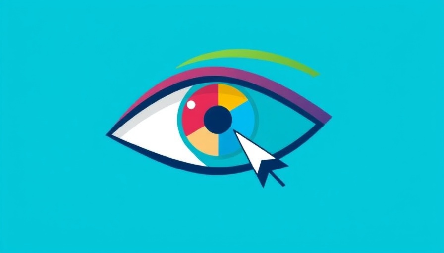Abstract eye with cursor and pie chart, empathy crisis in the workplace concept.