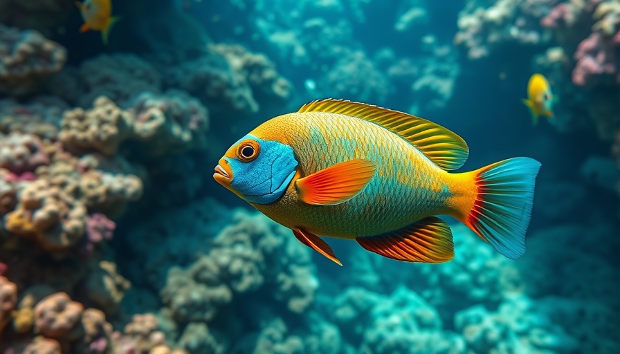 Vibrant underwater coral and fish, wild side of Turks & Caicos