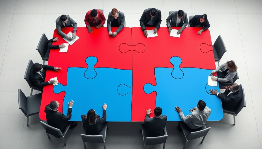 Puzzle-shaped table meeting illustrating effective meetings for women entrepreneurs.