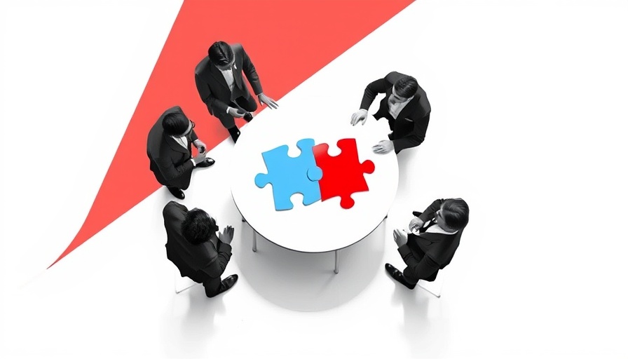 Engaging team discussion around a puzzle table for leading effective meetings.