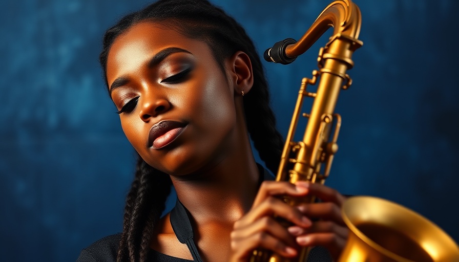 Smooth Saxophone and Chill R&B Music scene with a focused musician.