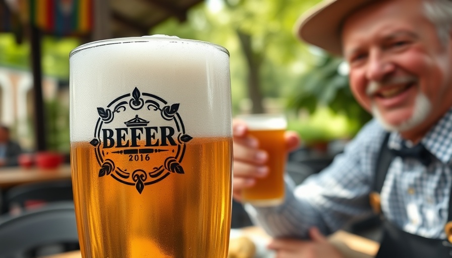 Celebrating beer culture in Munich with frothy beer garden scene.