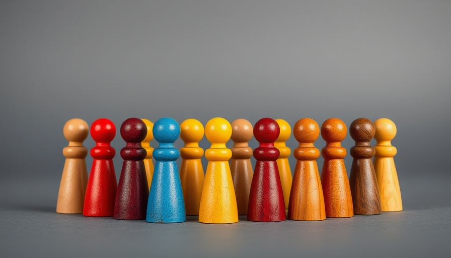 Colorful wooden pieces symbolize Diversity and Inclusion Training for Employees.