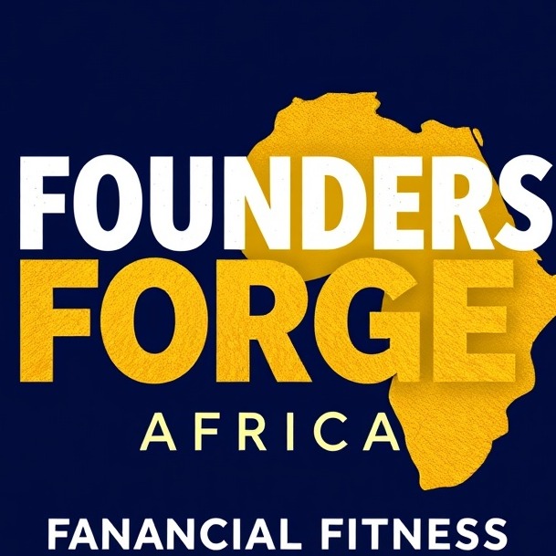 Bold logo in gold and navy for 'Founders Forge Africa' financial literacy kids program.