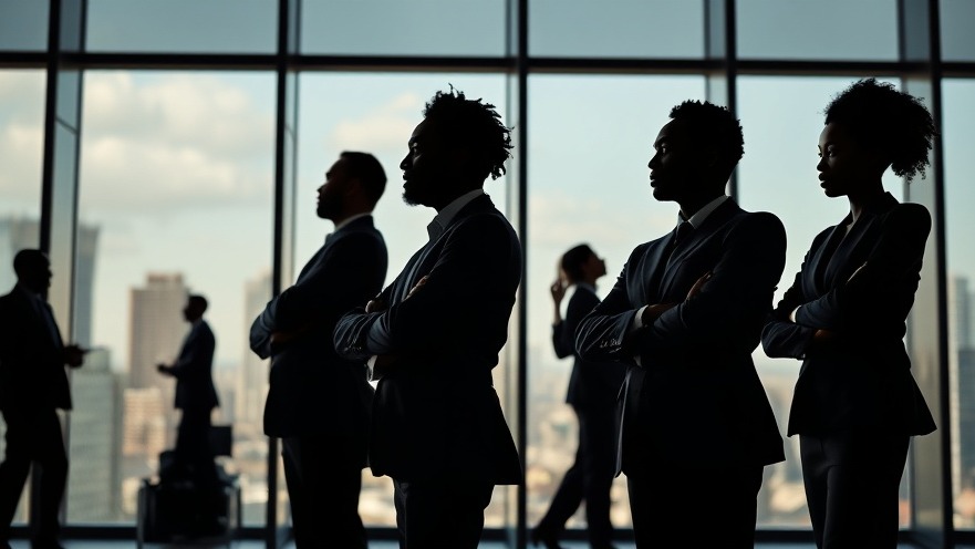 Businessperson displaying leadership skills in an office setting.