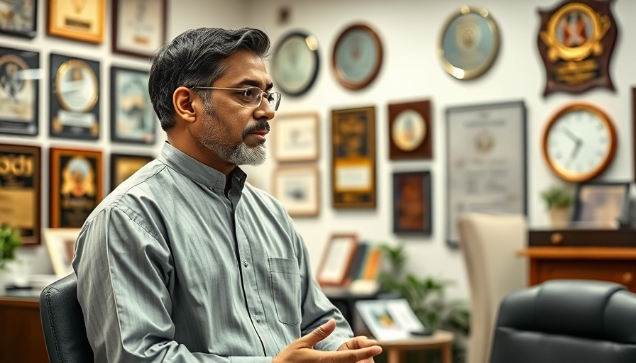 Man discussing Nigeria Startup Act in office setting.