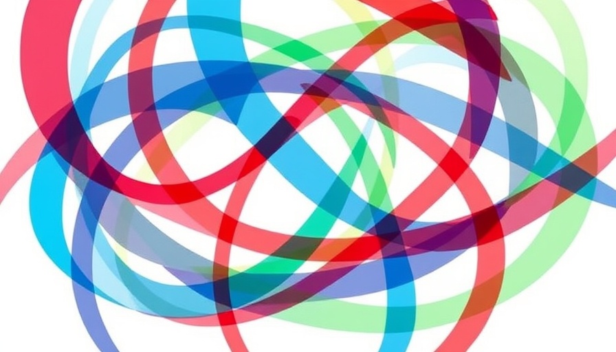Colorful abstract arcs symbolizing Africa Multipolar Strategy.
