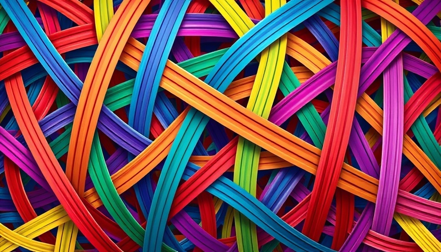 Intertwined colorful pattern symbolizing Angola Disaster Risk Reduction.