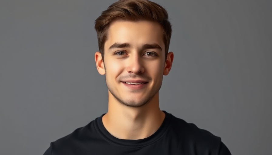 Portrait of a young man with a confident expression, AI in Africa.
