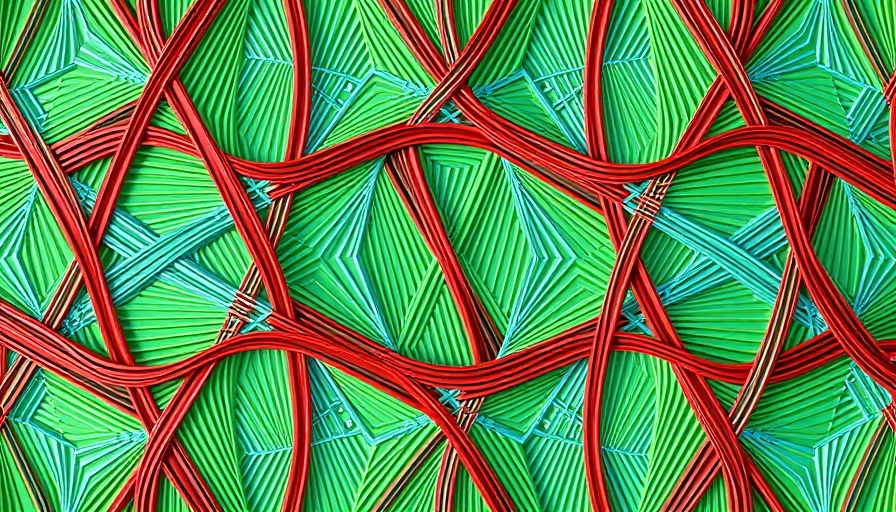 Abstract design with interwoven lines symbolizing Nigeria governance changes