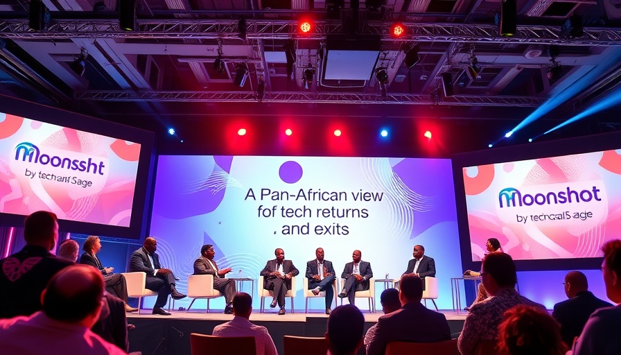 Panel discussion on African startups at tech conference.