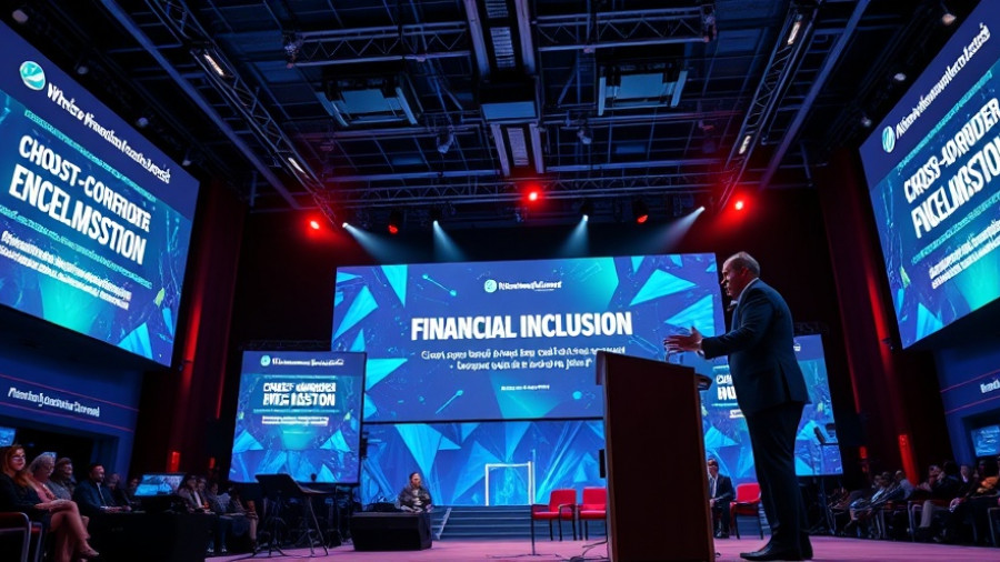 Conference speaker discusses Mastercard Africa cross-border payments.