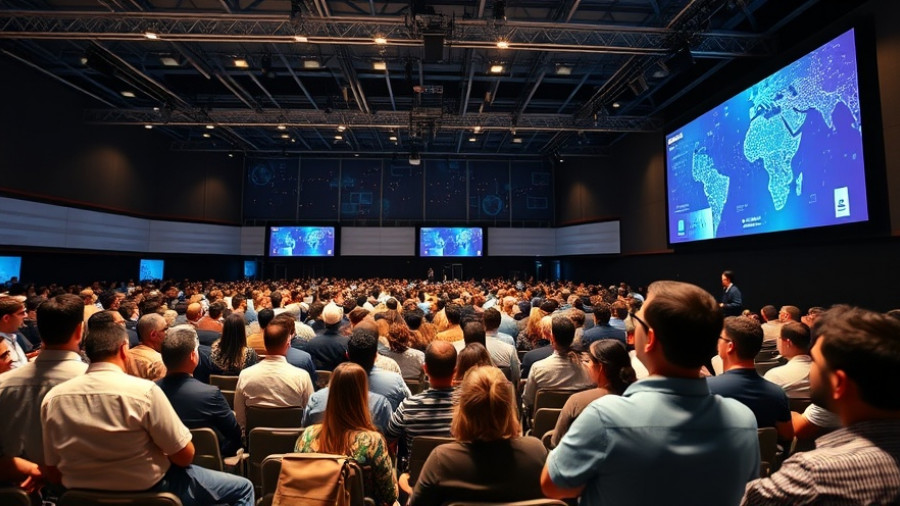 Speaker discusses cross-border payments in Africa at tech conference.