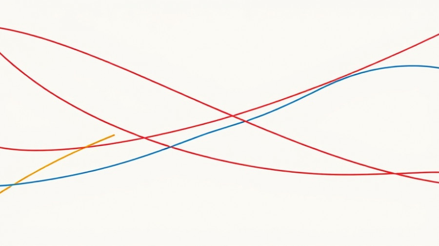 Abstract interwoven colored threads symbolizing political unity
