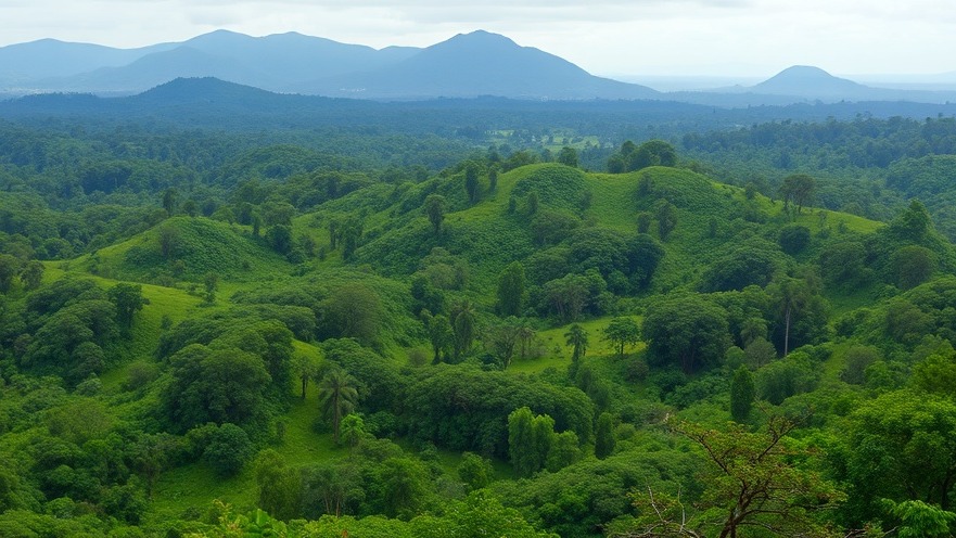 Vibrant Ugandan forest habitat showcasing diverse wildlife and lush landscapes.