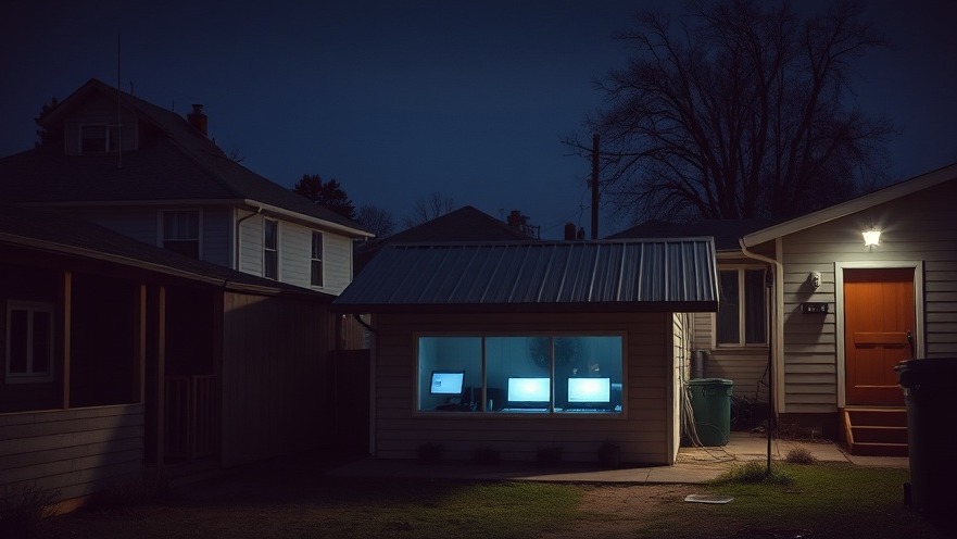 Glowing computers in a community center at night, highlighting AI Africa's digital opportunities.