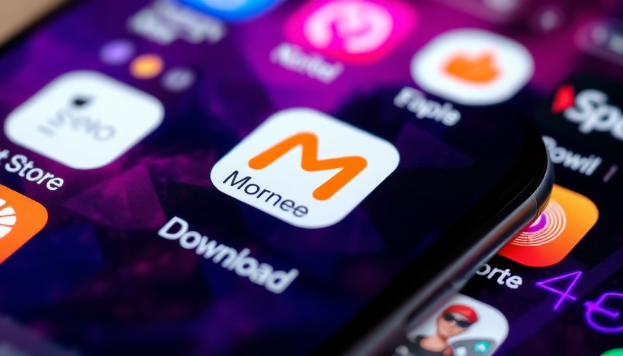 Smartphone showcasing MoreMonee app for financial inclusion in Nigeria.