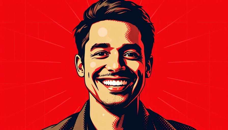 Halftone portrait representing UNILAG Engineering Spirit in vibrant red design.