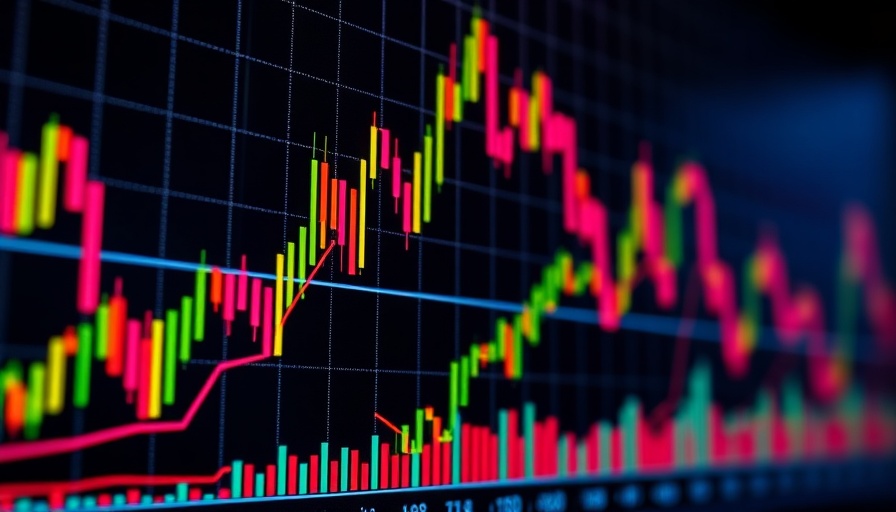 Colorful stock market chart illustrating profits in Nigeria's tech sector.