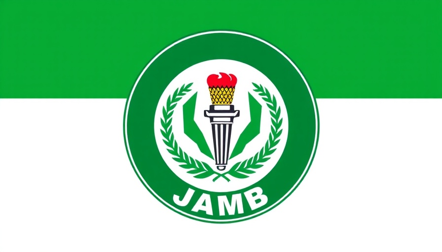 Official JAMB logo on green and white background