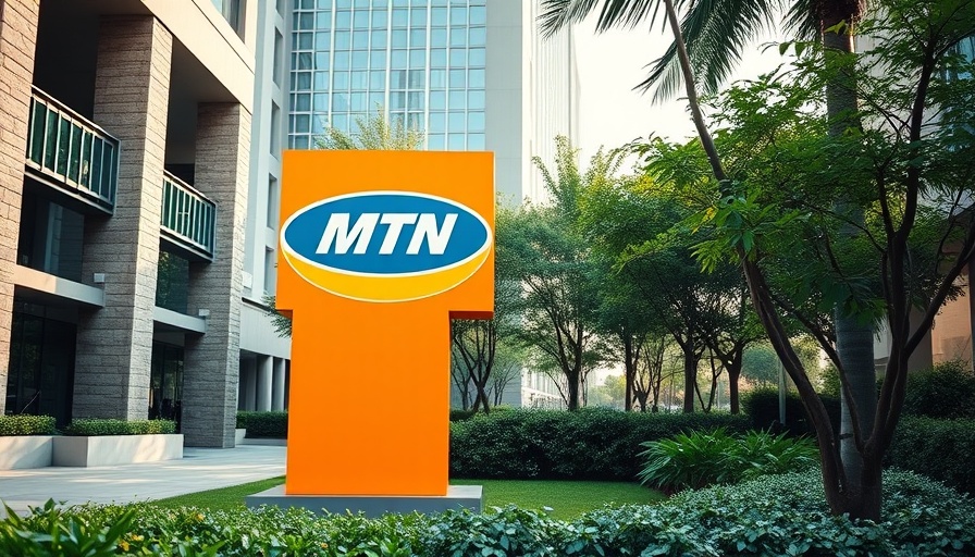 MTN Nigeria corporate sign in modern urban setting