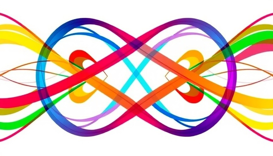 Colorful abstract lines symbolizing unity and diversity.
