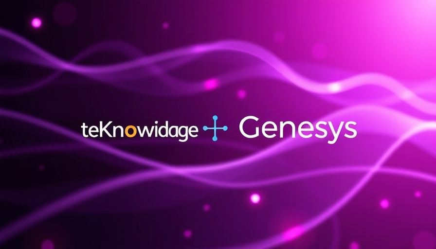 AI in Africa collaboration visual with teKnowledge and Genesys logos.