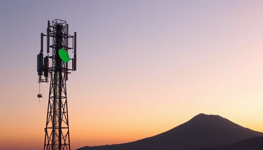 Modern telecom tower showcasing high-speed internet in Africa.